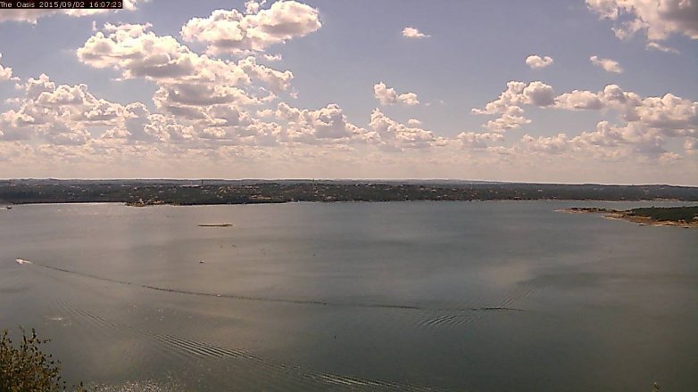 Lake Travis webcam, September 2, 2015 3:15 PM CT