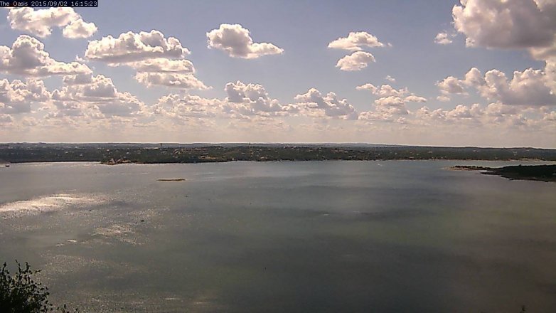 Lake Travis webcam, September 2, 2015 3:20 PM CT