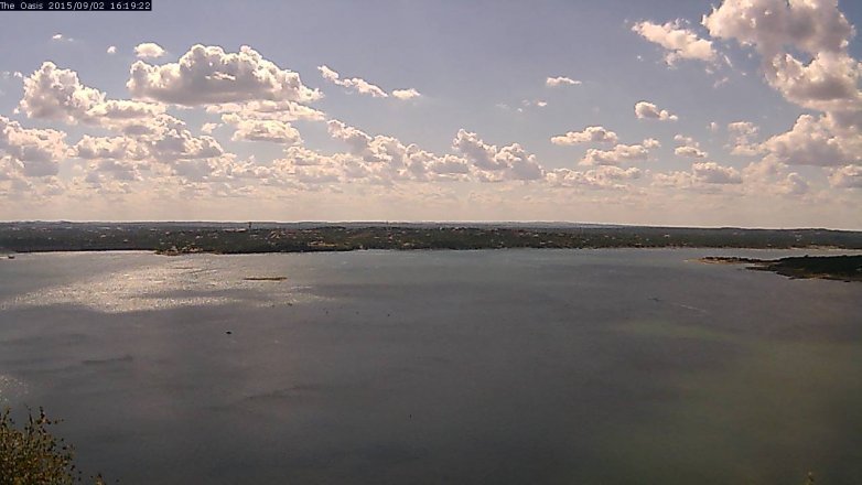 Lake Travis webcam, September 2, 2015 3:25 PM CT