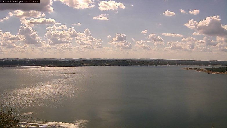 Lake Travis webcam, September 2, 2015 3:40 PM CT