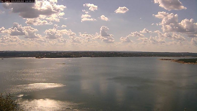 Lake Travis webcam, September 2, 2015 3:45 PM CT