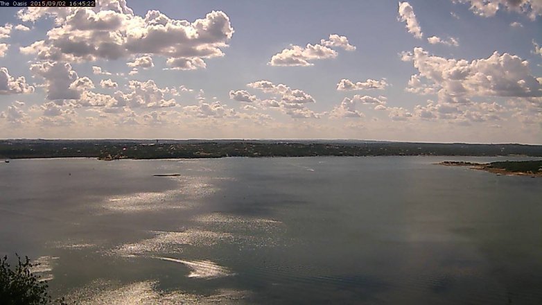 Lake Travis webcam, September 2, 2015 3:50 PM CT
