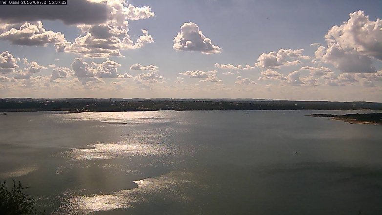Lake Travis webcam, September 2, 2015 4:05 PM CT