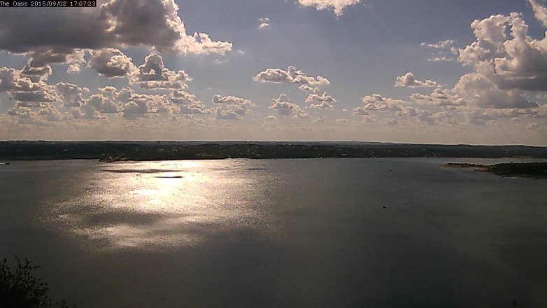 Lake Travis webcam, September 2, 2015 4:15 PM CT