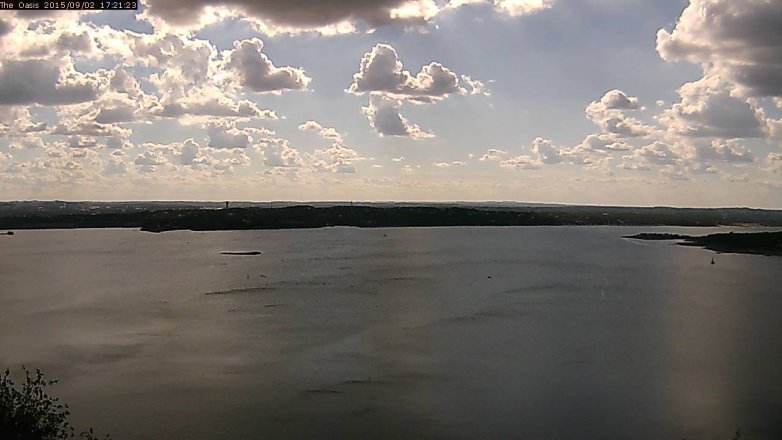 Lake Travis webcam, September 2, 2015 4:25 PM CT