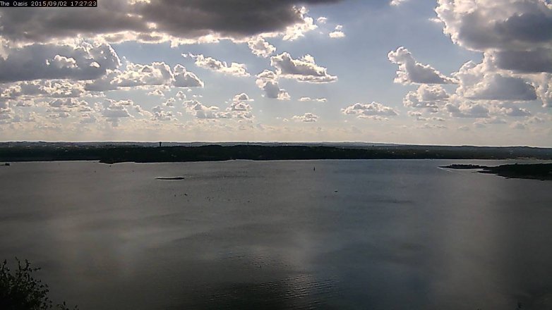 Lake Travis webcam, September 2, 2015 4:35 PM CT