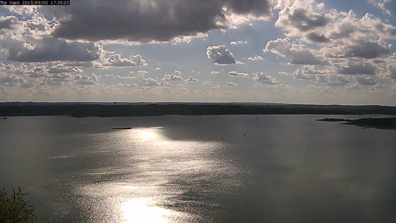 Lake Travis webcam, September 2, 2015 4:40 PM CT