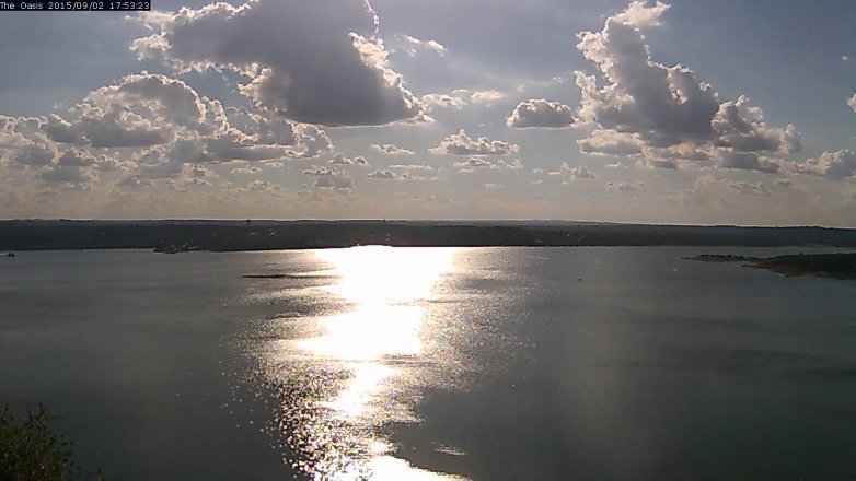 Lake Travis webcam, September 2, 2015 5:00 PM CT