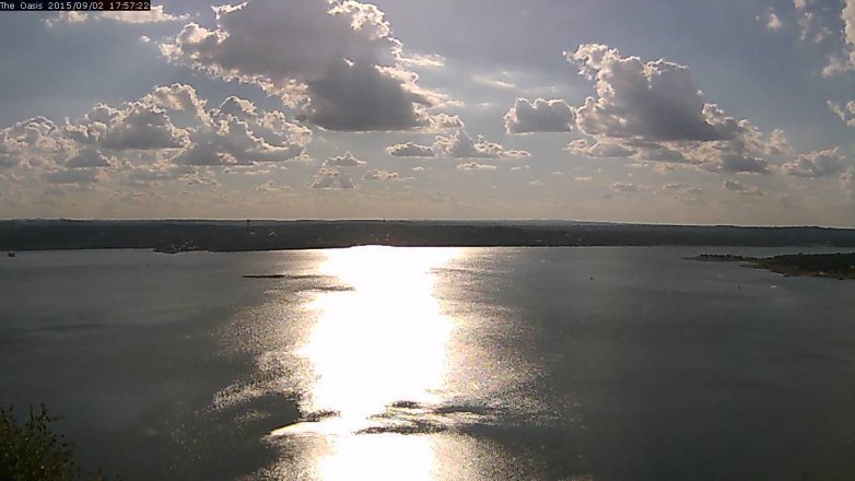 Lake Travis webcam, September 2, 2015 5:05 PM CT