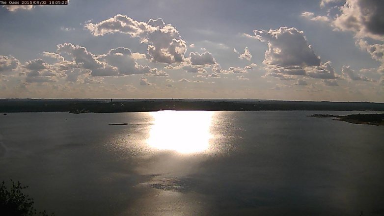 Lake Travis webcam, September 2, 2015 5:10 PM CT