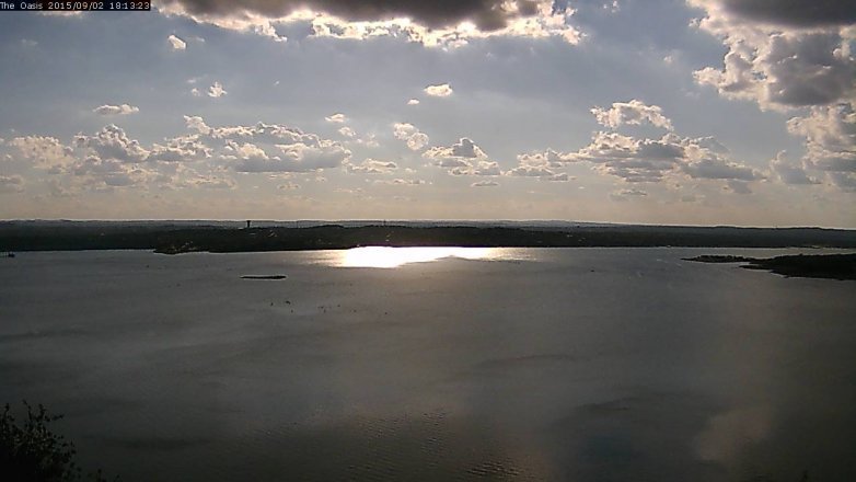 Lake Travis webcam, September 2, 2015 5:20 PM CT