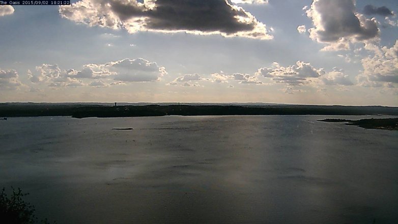 Lake Travis webcam, September 2, 2015 5:25 PM CT