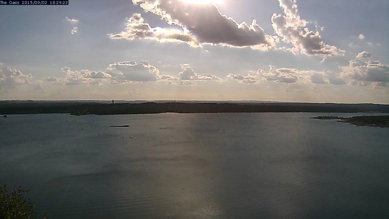 Lake Travis webcam, September 2, 2015 5:35 PM CT