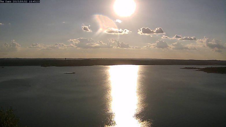 Lake Travis webcam, September 2, 2015 5:50 PM CT