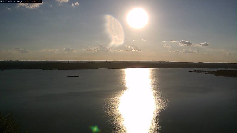 Lake Travis webcam, September 2, 2015 6:05 PM CT