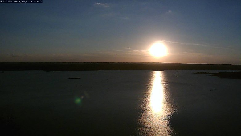 Lake Travis webcam, September 2, 2015 6:40 PM CT