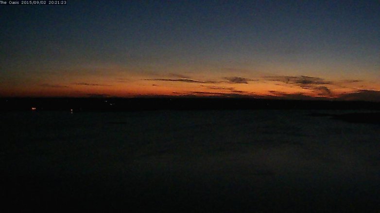 Lake Travis webcam, September 2, 2015 7:30 PM CT
