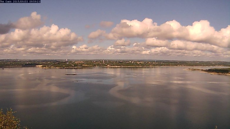 Lake Travis webcam, September 3, 2015 9:05 AM CT