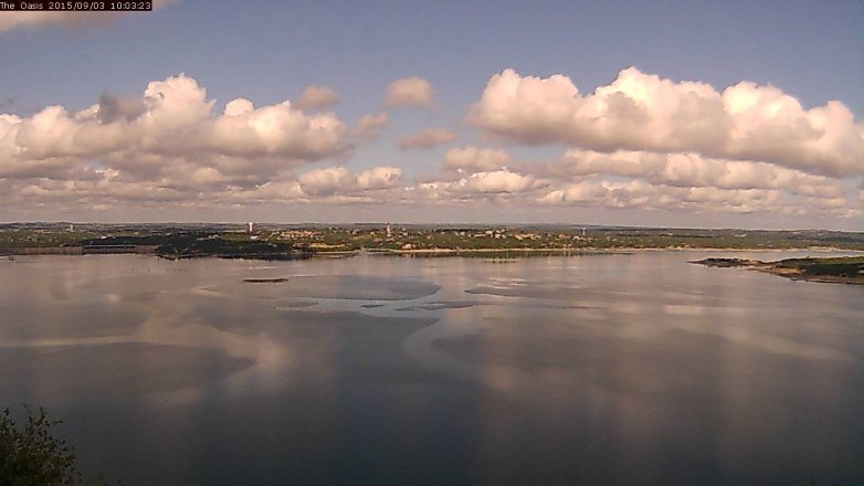 Lake Travis webcam, September 3, 2015 9:10 AM CT