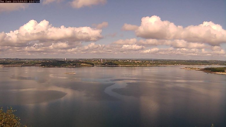 Lake Travis webcam, September 3, 2015 9:15 AM CT