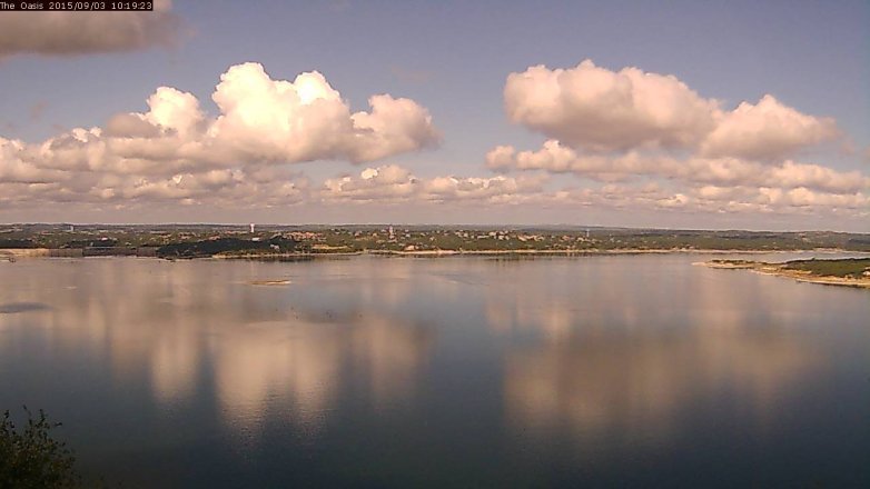Lake Travis webcam, September 3, 2015 9:25 AM CT