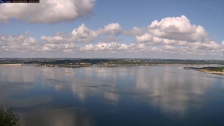 Lake Travis webcam, September 3, 2015 9:40 AM CT