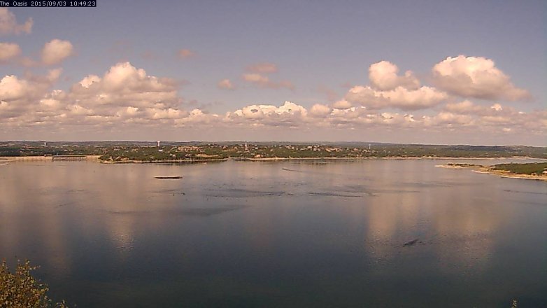 Lake Travis webcam, September 3, 2015 9:55 AM CT