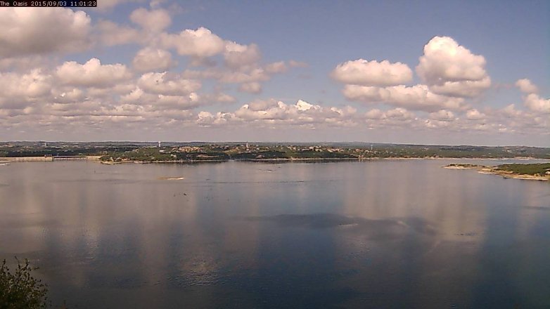 Lake Travis webcam, September 3, 2015 10:05 AM CT
