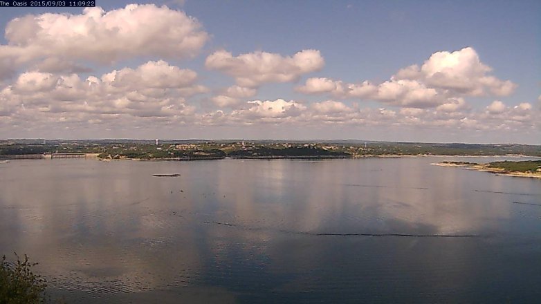 Lake Travis webcam, September 3, 2015 10:15 AM CT