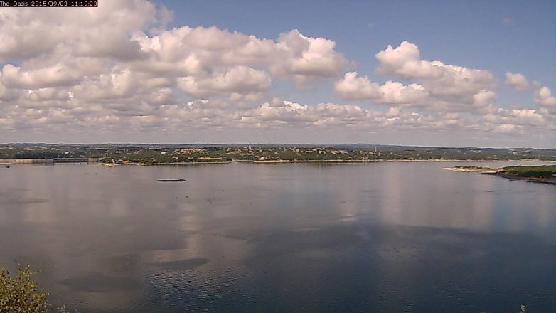 Lake Travis webcam, September 3, 2015 10:25 AM CT