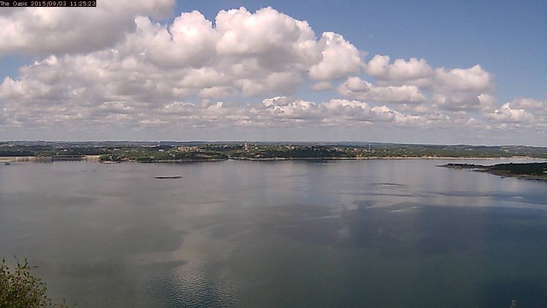 Lake Travis webcam, September 3, 2015 10:30 AM CT