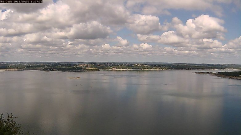 Lake Travis webcam, September 3, 2015 10:45 AM CT