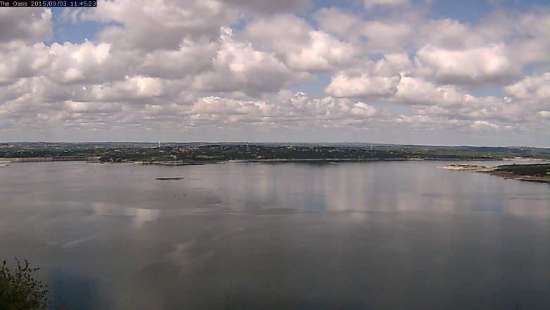 Lake Travis webcam, September 3, 2015 10:50 AM CT