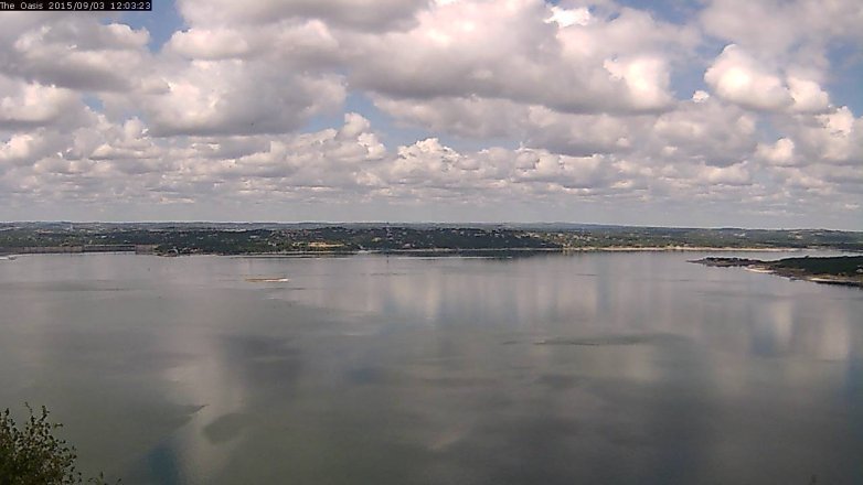 Lake Travis webcam, September 3, 2015 11:10 AM CT