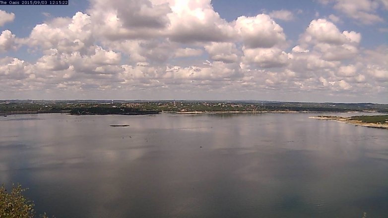 Lake Travis webcam, September 3, 2015 11:20 AM CT
