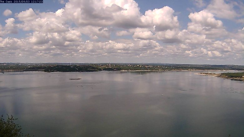 Lake Travis webcam, September 3, 2015 11:25 AM CT