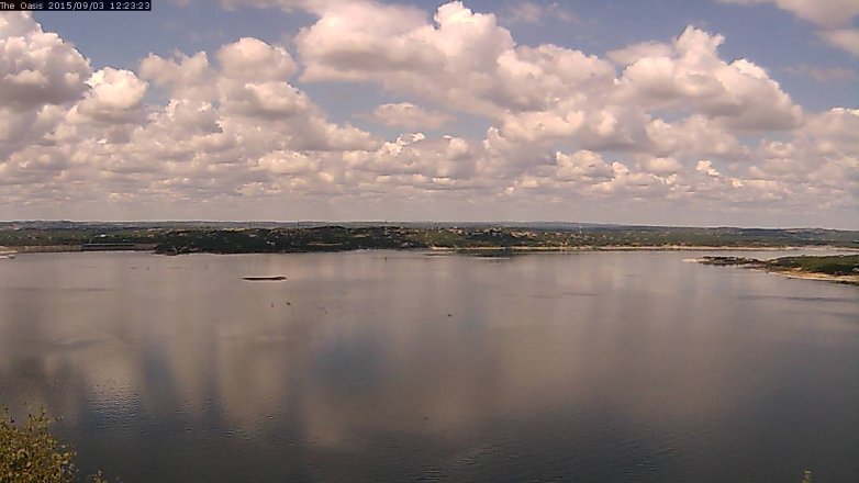Lake Travis webcam, September 3, 2015 11:30 AM CT