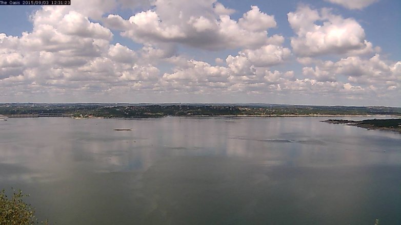 Lake Travis webcam, September 3, 2015 11:40 AM CT