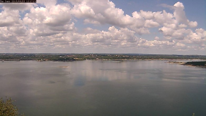 Lake Travis webcam, September 3, 2015 11:45 AM CT