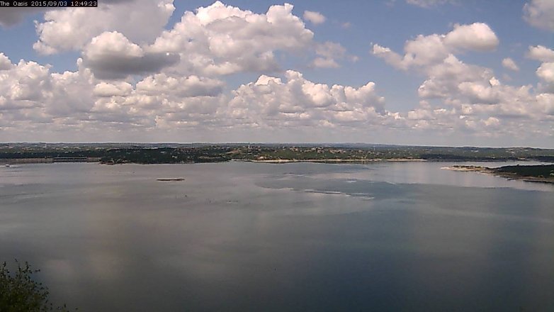 Lake Travis webcam, September 3, 2015 11:55 AM CT