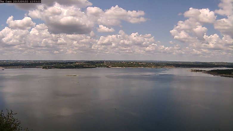 Lake Travis webcam, September 3, 2015 12:00 PM CT