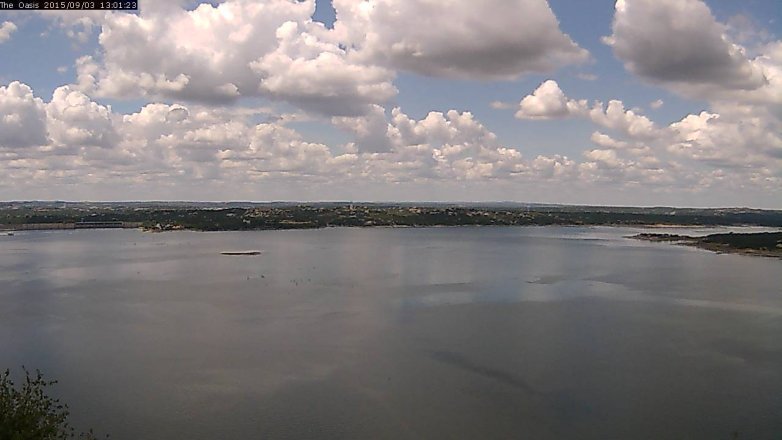 Lake Travis webcam, September 3, 2015 12:10 PM CT
