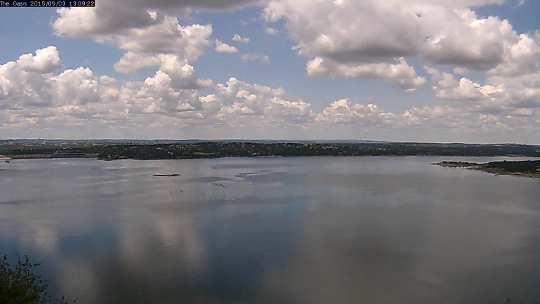 Lake Travis webcam, September 3, 2015 12:15 PM CT