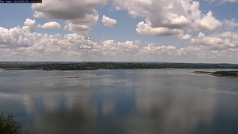 Lake Travis webcam, September 3, 2015 12:20 PM CT