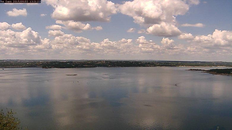 Lake Travis webcam, September 3, 2015 12:30 PM CT