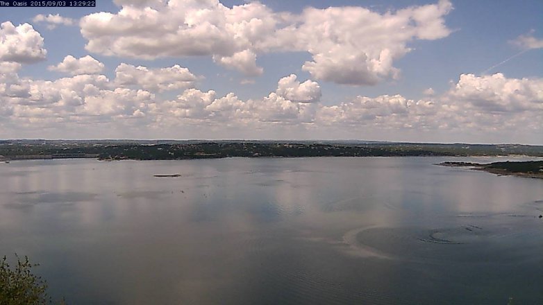 Lake Travis webcam, September 3, 2015 12:35 PM CT