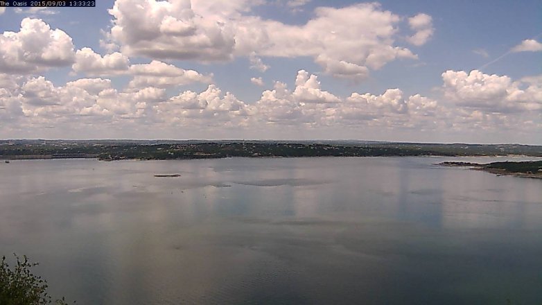 Lake Travis webcam, September 3, 2015 12:40 PM CT