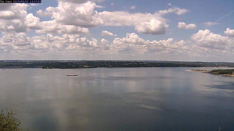 Lake Travis webcam, September 3, 2015 12:45 PM CT