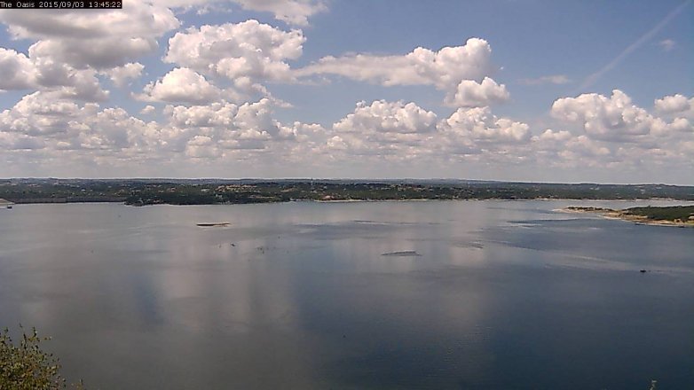 Lake Travis webcam, September 3, 2015 12:50 PM CT