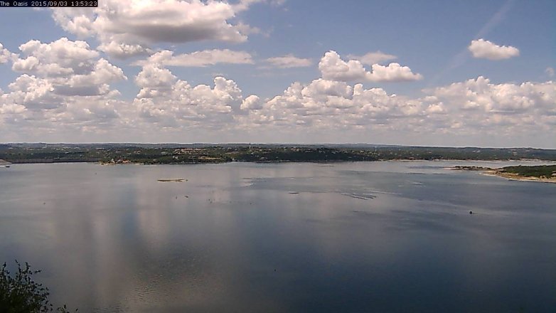 Lake Travis webcam, September 3, 2015 1:00 PM CT